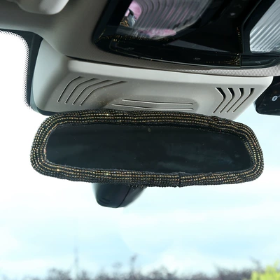 Steering wheel cover — cover, wholesale - yellow-rearview-mirror-cover-38cm