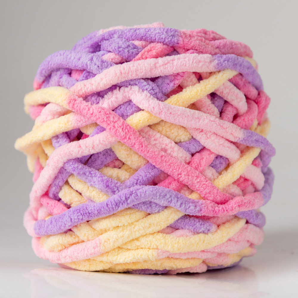 Hilo de la tira de hielo hilo de una sola hebra de lana gruesa bola de aguja hilo tejido a mano bolsa bufanda material de DIY Paquete de fábrica al por mayor