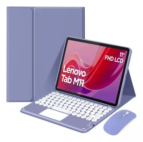 Подходит для Lenovo 2025pad 10.1 / M11, круглая крышка сенсорной Bluetooth-клавиатуры, чехол-защита для P12.7 Bluetooth-клавиатуры