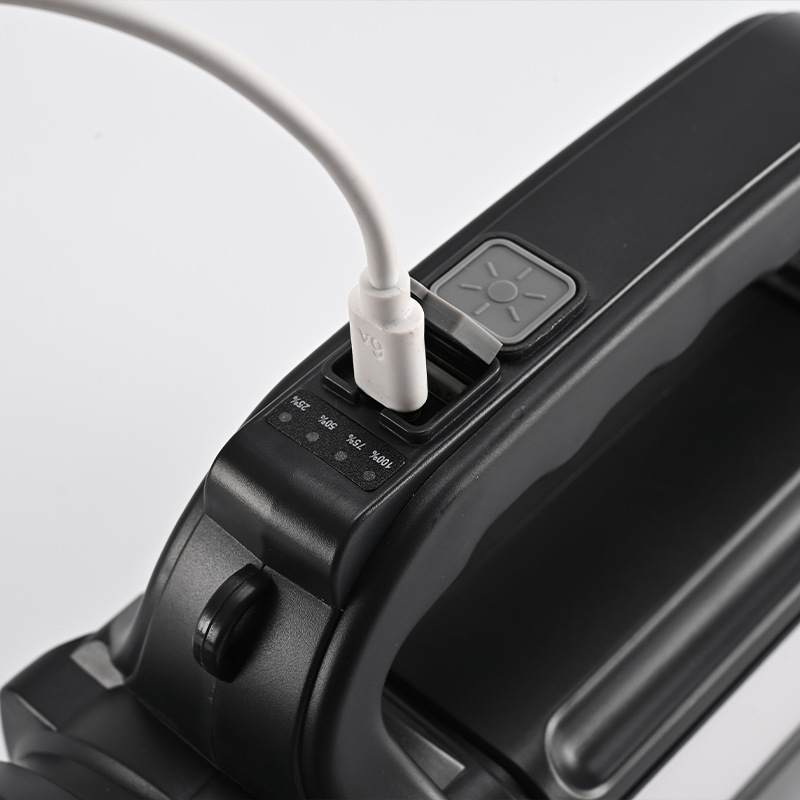Handheld spotlight for camping, lights, high power