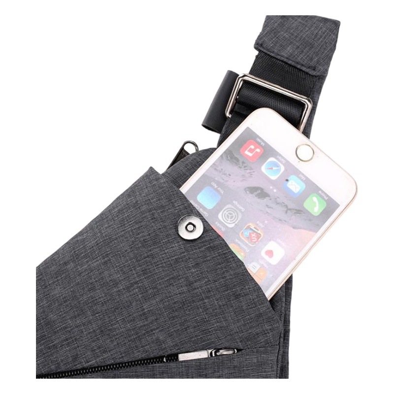 Bolsa de pecho para hombres 2023 nueva bolsa de mensajero de moda coreana al por mayor de gran capacidad de múltiples capas bolsa de hombro portátil