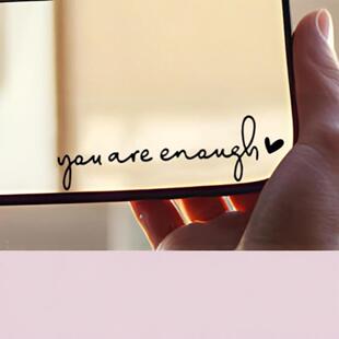 Amazon Hot Sale Hello Beautiful Car Rearview Mirror Sticker Rearview Mirror Women Decorative Decal