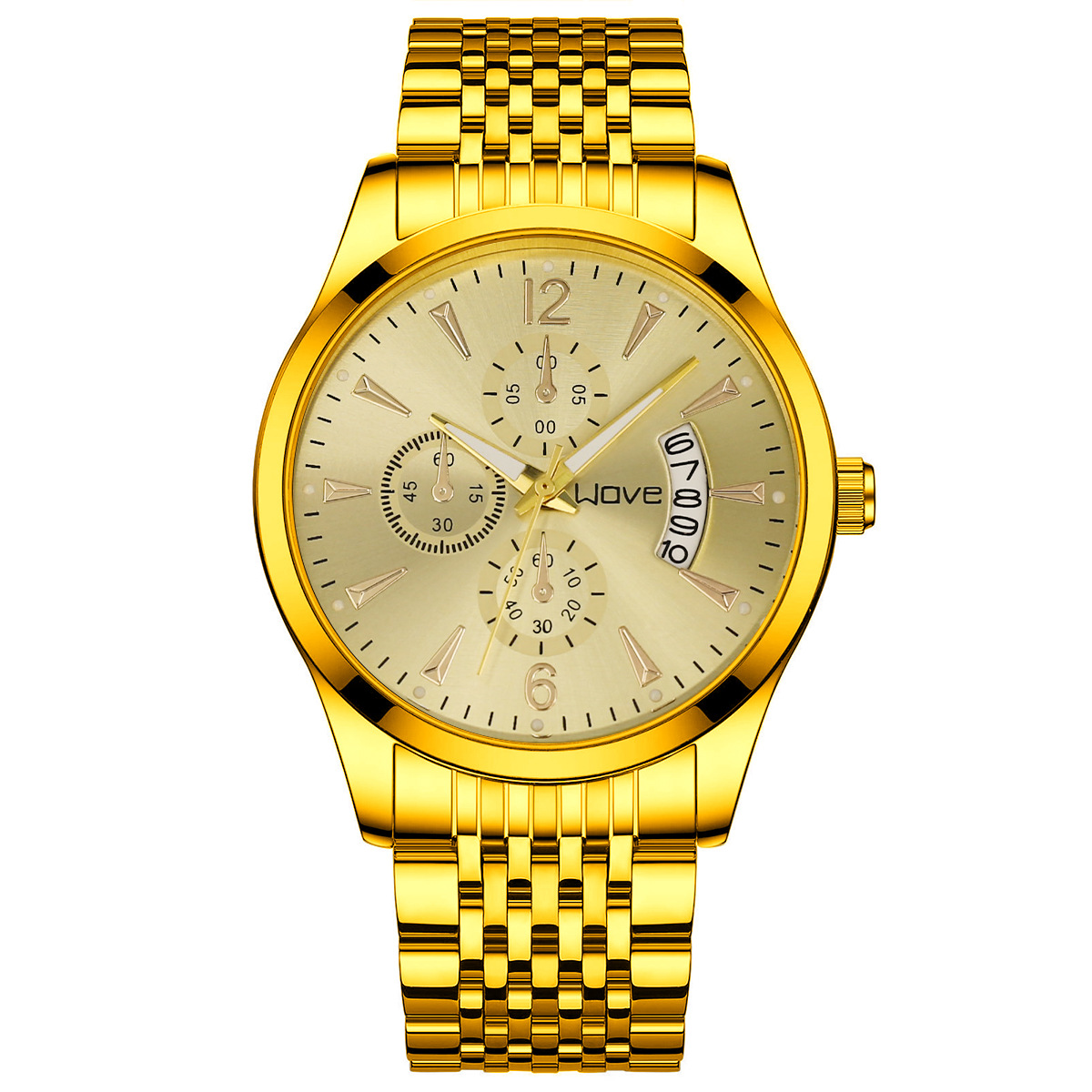 Men's Quartz Watch Business Calendar Multi-function Wristwatch_voghion.com