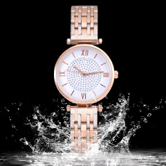 A Fashionmani Steel Strap Women's Watch Starry Sky Diamond-Studded Waterproof Watch Wholesale Watches