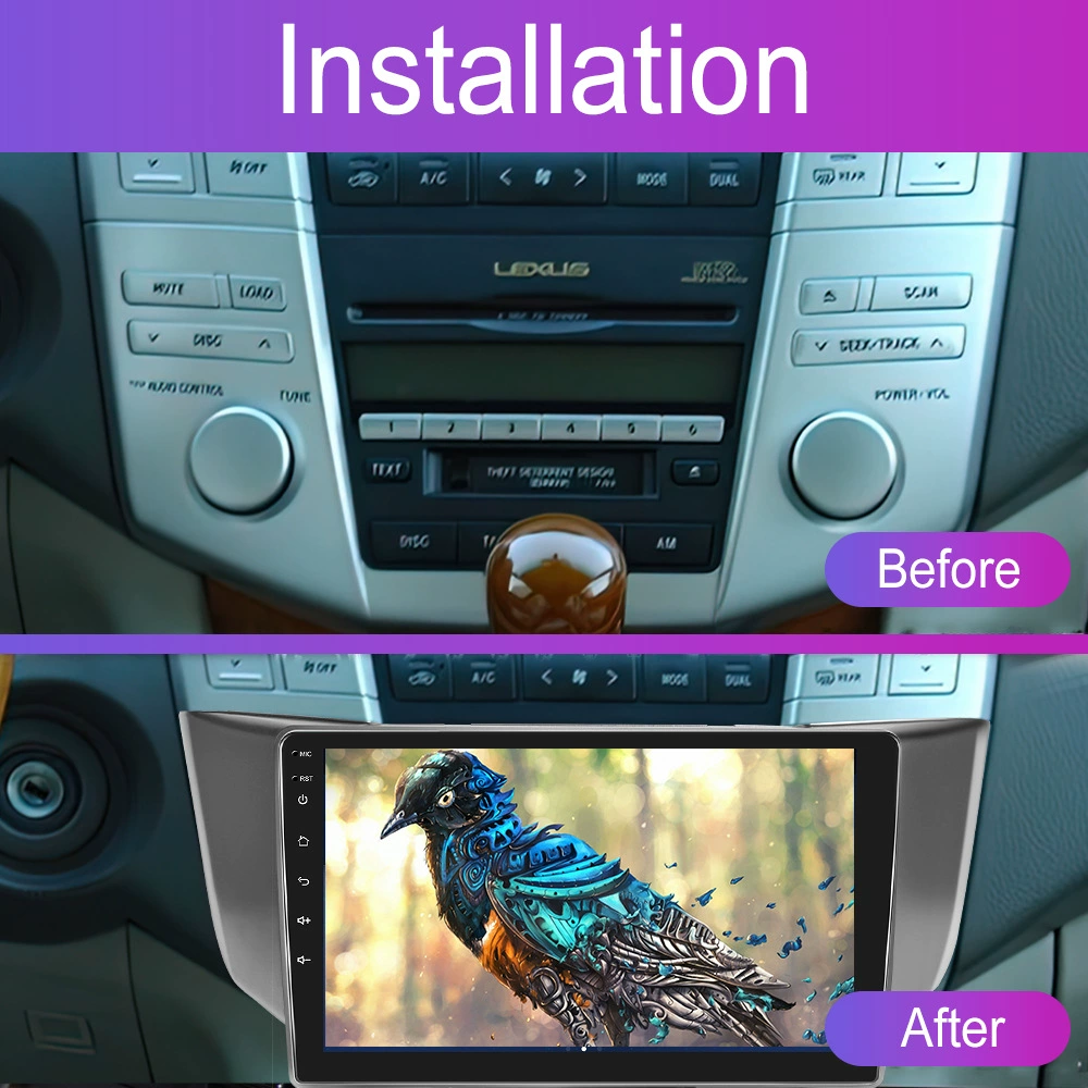 Подходит для Lexus RX300/350 04-09 с большим экраном Carplay Android навигация все-в-одном