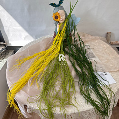 New style pendant green plant, one curtain of dream green water bamboo leaves, thousands of strands hanging ceiling wedding soft decoration artificial flowers