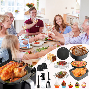 Bbq Clip Barbecue Tool Food Clip Silicone Stainless Steel Bread Clip Ninja Af180 Air Fryer Accessories