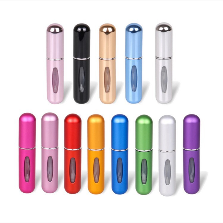 5ml de perfume sub-botella de llenado inferior portátil de viaje pequeña botella de muestra spray botella vacía botella de spray cosmético botella de perfume