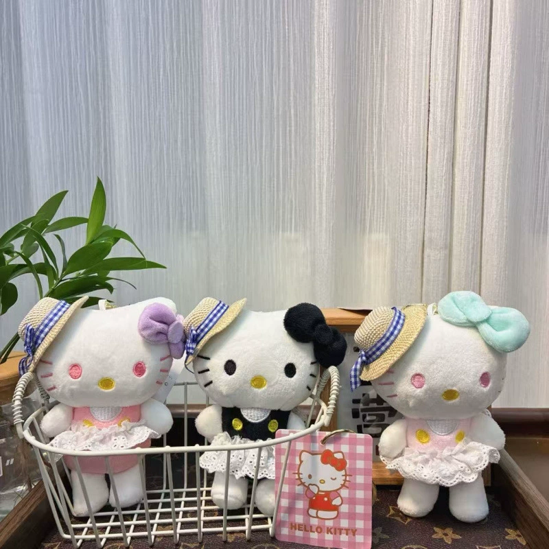 Hello Kitty, плюшевая подвеска в виде карикатуры, милый брелок, кукла
