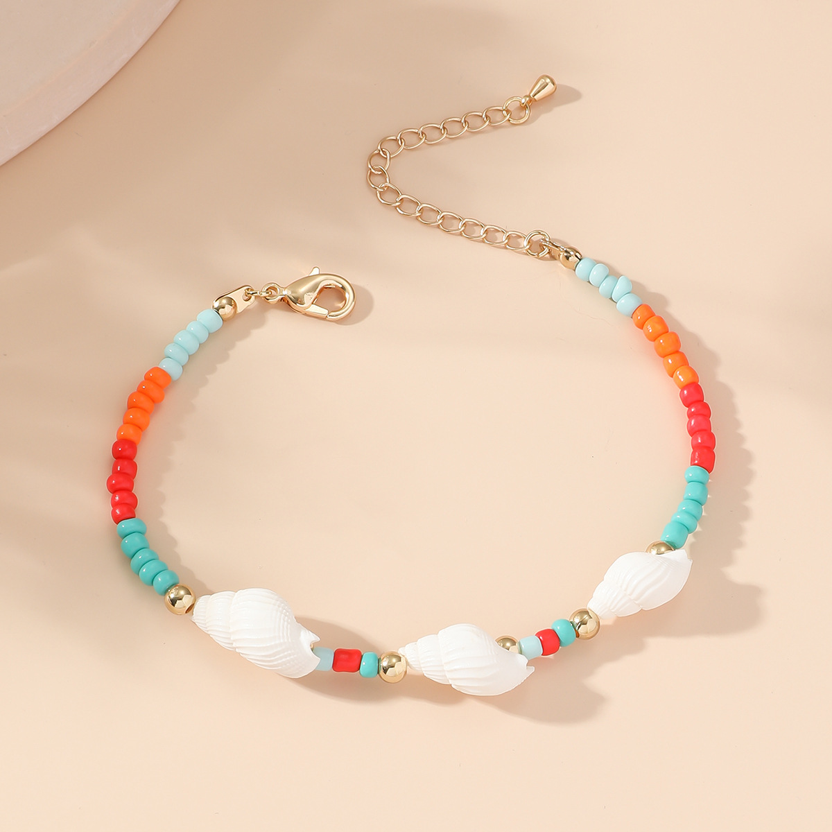 6g Weight Bracelets Classification Beach Occasion Beaded, Plastic Material Conch Pattern Women'S Gender Beach Style Beach Conch Beaded Plastic Women's Bracelets 1