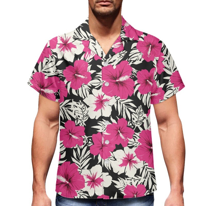 Men's Button-Down Shirt, Beach-Style, Loose-Fitting Short-Sleeve Top, Father's Day Gift, Direct Supply from the Manufacturer Men's Button-Down Shirt, Beach-Style, Loose-Fitting Short-Sleeve Top, Father's Day Gift, Direct Supply from the Manufacturer