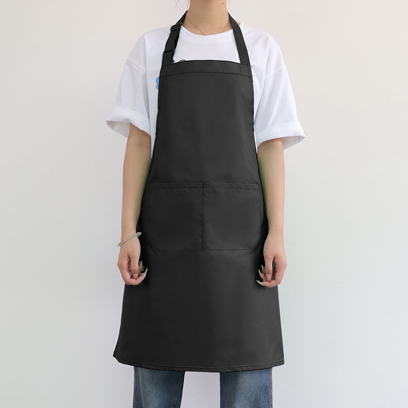 Nuevo delantal impermeable transfronterizo logotipo personalizado ajustable cocina doméstica lavaplatos panadería delantal de ropa de trabajo