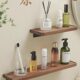 Walnut Storage Rack New Chinese Style Light Luxury Bathroom Solid Wood Board Laminated Wall Hanging Storage Toilet Board
