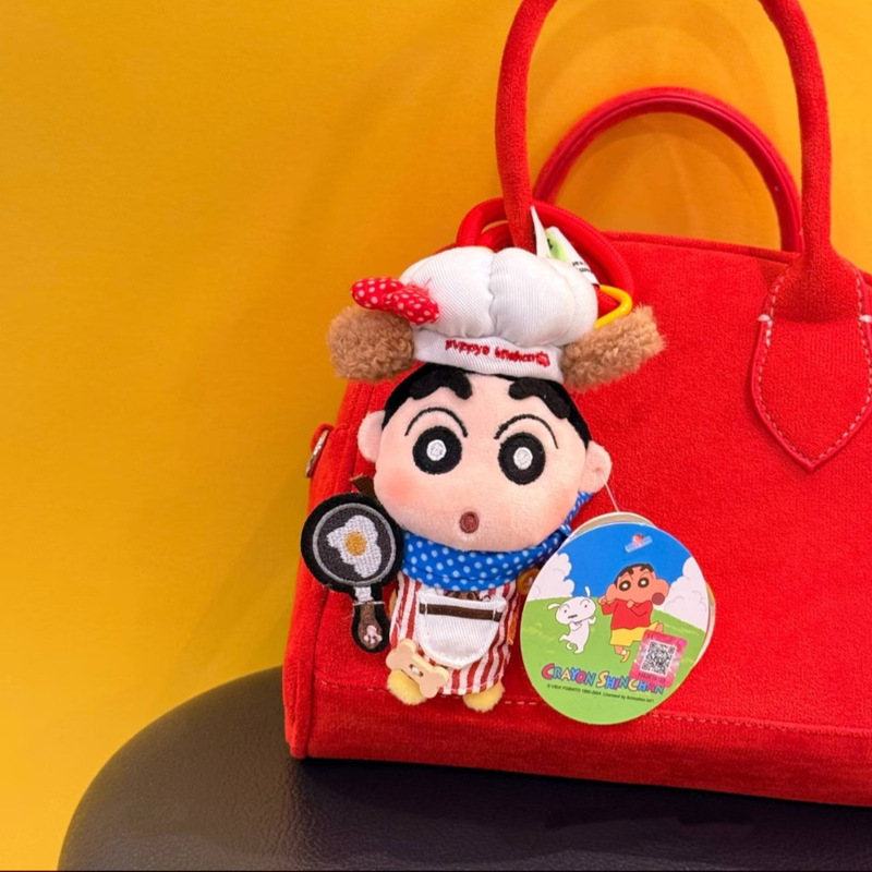 本物のシェフクレヨンしんちゃんペンダントかわいい漫画ぬいぐるみペンダント車のキーホルダー布人形女性|undefined