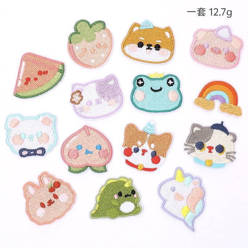 Cross-border Hot Selling Computer Embroidery Cloth Stickers Clothing Accessories Embroidered Chapter Bag Mobile Phone Case Home DIY Handmade Wholesale