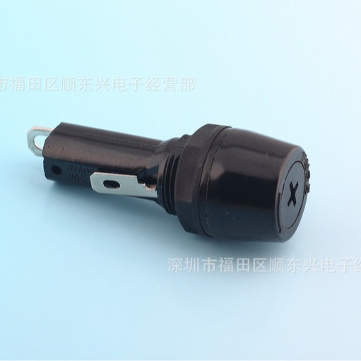 R3-53 十字保险丝/管座 6*30MM 电木保险管座15A250V 保险丝座