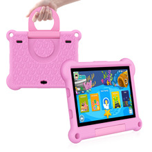 儿童平板电脑跨境新品4+64防摔安卓14游戏学习爱娃娃现货一件代发