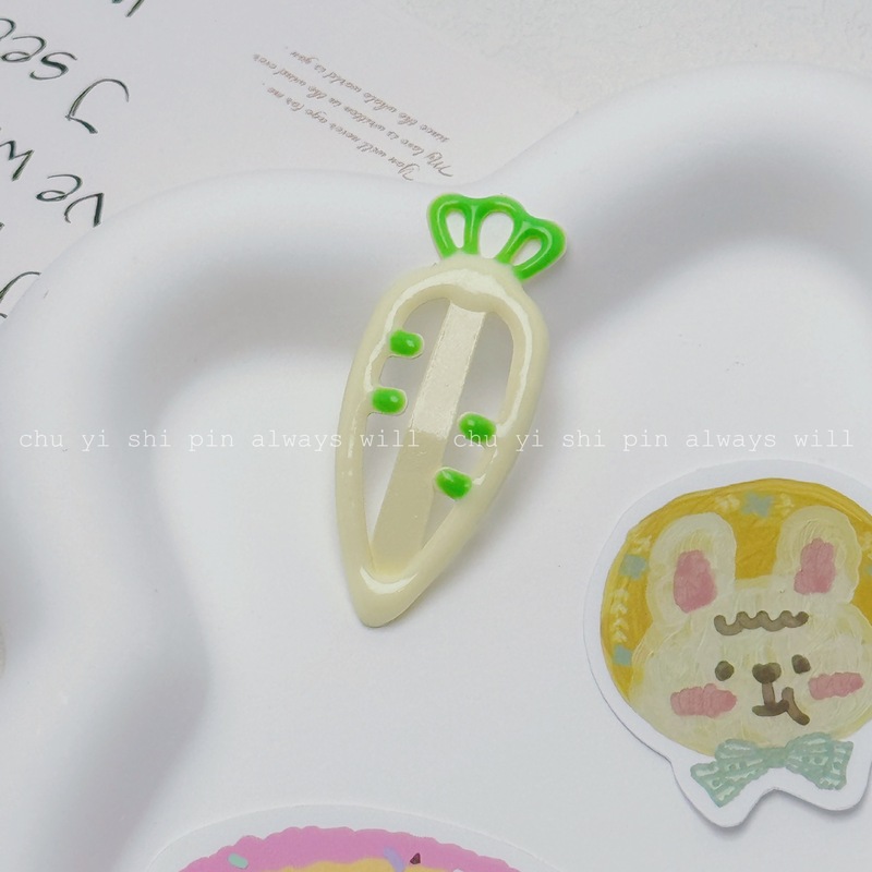 キャンディー色のニンジンdiy子供用のヘアピン|undefined