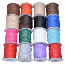 韩国蜡线多色PU皮绳吊坠挂绳 diy手工编织蜡绳橡胶挂件线皮革绳子