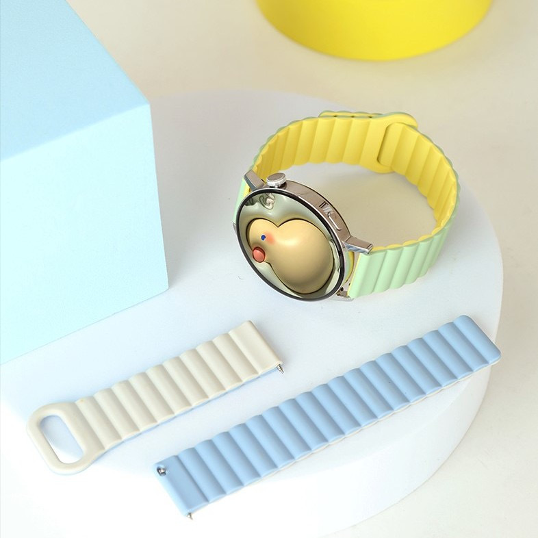 Suitable for Huawei Gt3 Watch Strap Magnetic Silicone Gt2 Smart Gt2Pro Glory Magic2 Porsche 2E Sports