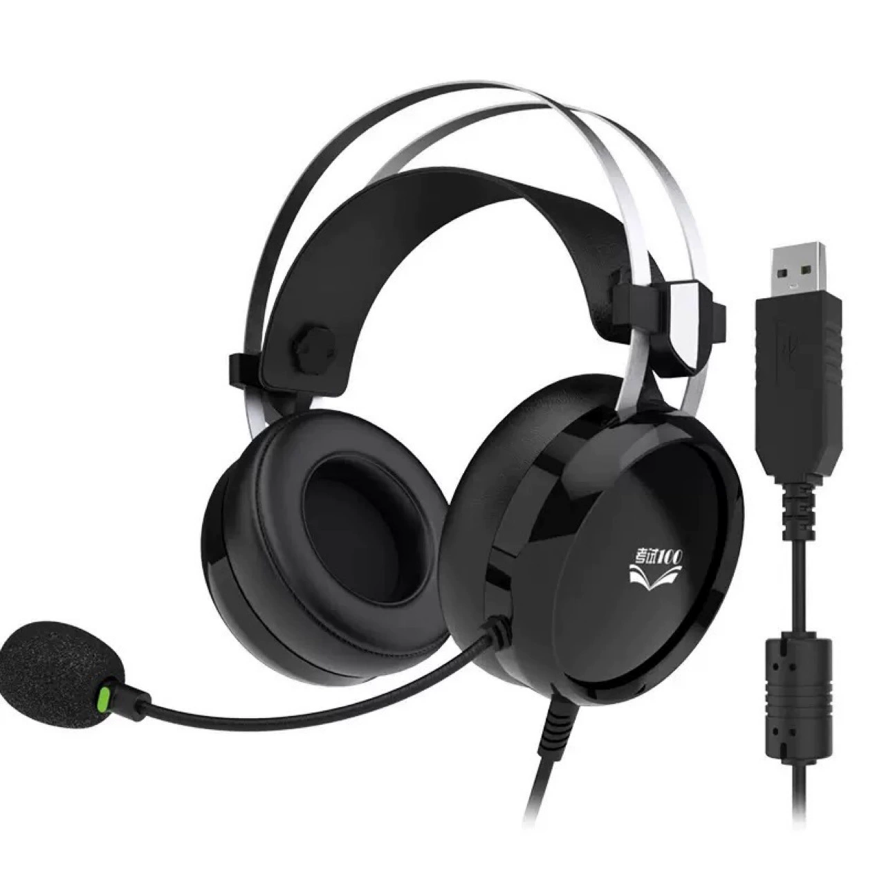 Наушники проводные накладные фирма VoiceLai (Technology Factory Store) модель E66 для компьютерных экзаменов по английскому (аудирование и говорение)