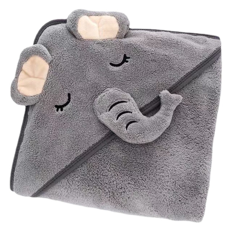 Capa de baño infantil de coral fleece