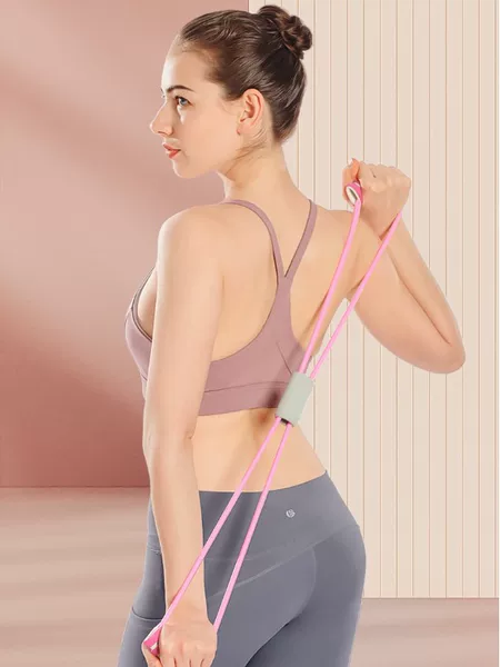 Figure 8 Resistance Band for Back Beauty, Yoga Training Equipment, Elastic Tube, Resistance Chest Expander, Resistance Band for Women, Back Fitness Figure 8 Rope