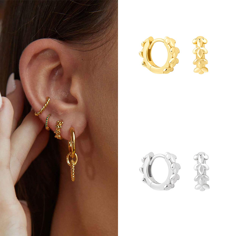 Fashion New Style Flower Copper Gold-plated Geometric Flower Earrings display picture 1