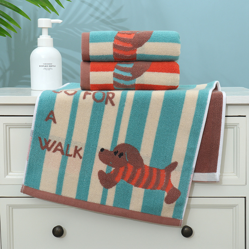 Adult Towel Household Face Wash Extra Large Thickened Soft Absorbent Cute High-Grade Cotton Soft Couple Fitness Sweat-Absorbing Face Towel