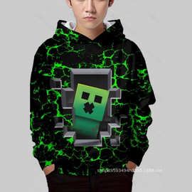 25新款卫衣欧美跨境 数码印花各种图案 男女童连帽卫衣工厂直销