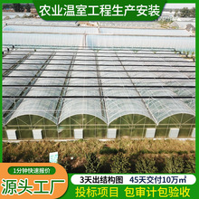 农业种植养殖大棚骨架钢管全套定制简易连栋薄膜温室大棚骨架大棚