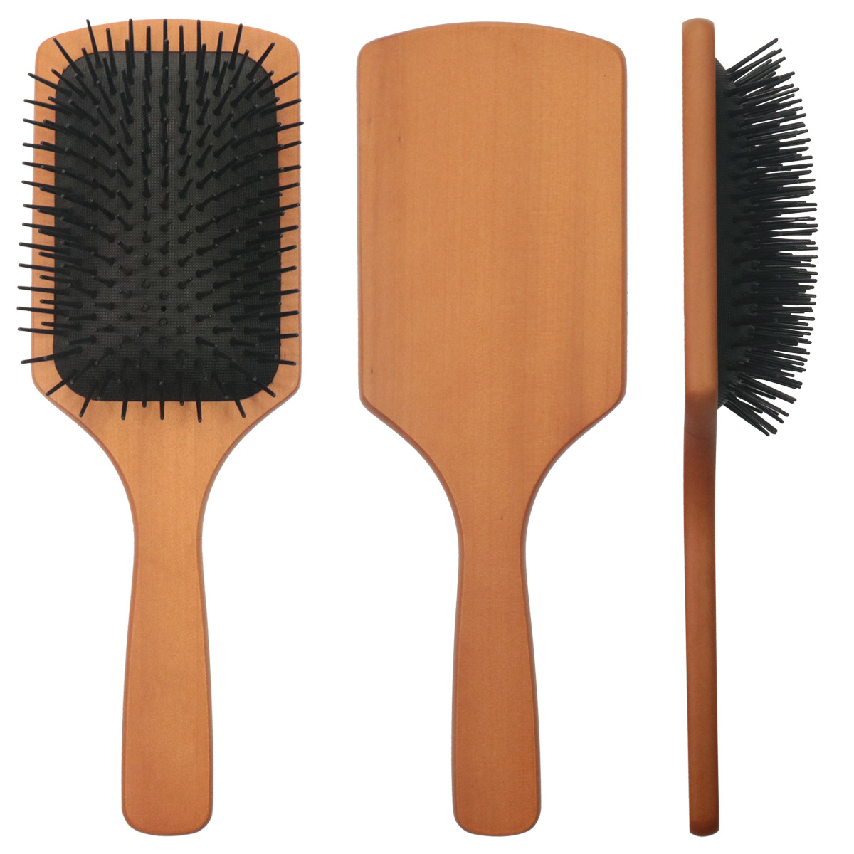 網(wǎng)紅氣墊按摩梳櫸木板梳長(zhǎng)發(fā)順發(fā)氣囊梳頭部經(jīng)絡(luò)梳發(fā)廊家用美發(fā)梳