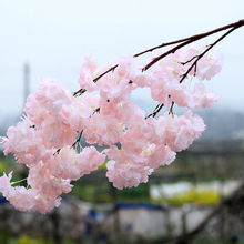 樱花枝樱花树塑料花婚庆装饰桃花枝梨花客厅落地树藤假花藤条