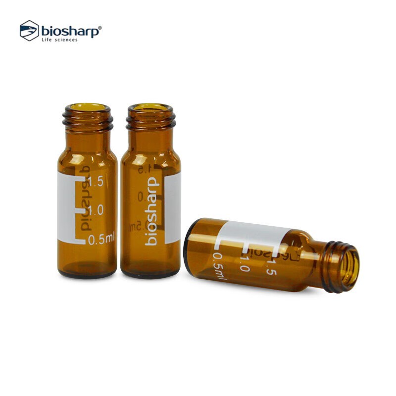 BS-01-JYP 2ml螺口棕色玻璃进样瓶带刻度 100个/盒，2盒起订