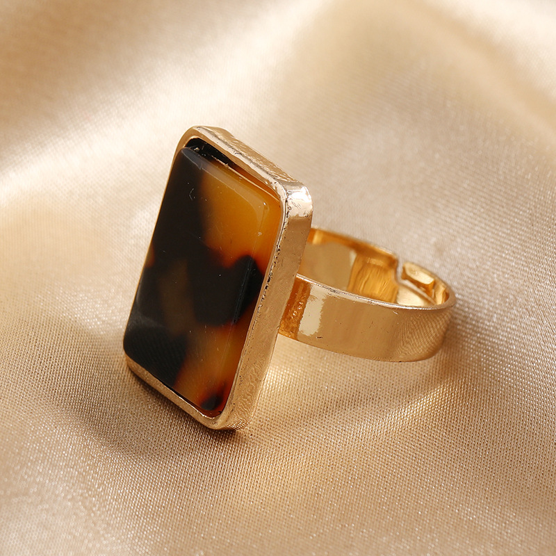 retro classic fashionable geometric adjustable ring