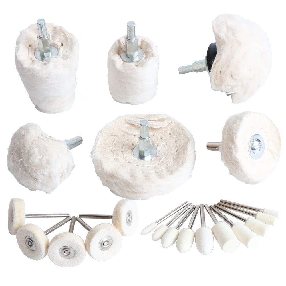 布轮20件套 抛光布轮抛光蜡金属打磨抛光组合