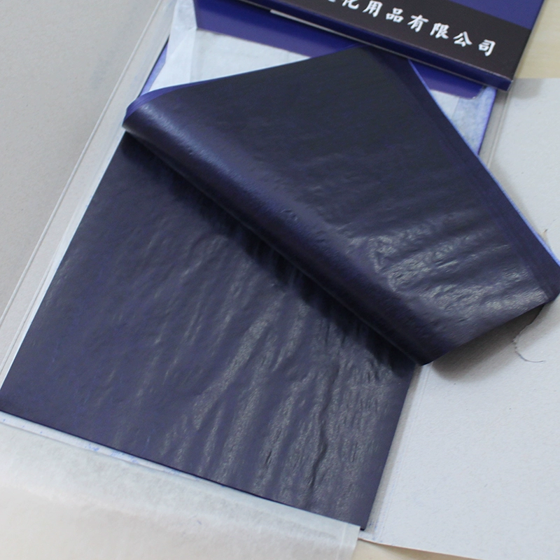 Синяя копировальная бумага, 50 листов, тонкая двусторонняя копировальная бумага, синяя бумага для печати, подложка, бумага для печати, окрашивающая бумага, цветная синяя бумага