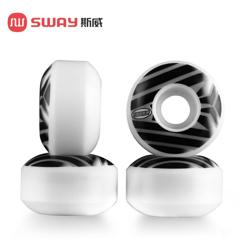 Skateboard Longboard Accessories Wheel Street Brush High Elastic PU Wheel Flash Four-wheel Skateboard Wheel Street Brush Wheel