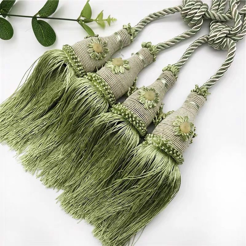 Flower Ball tennis curtain small tie ball tie rope tie buckle decorative color tassel curtain decorative tie ball hanging accessories