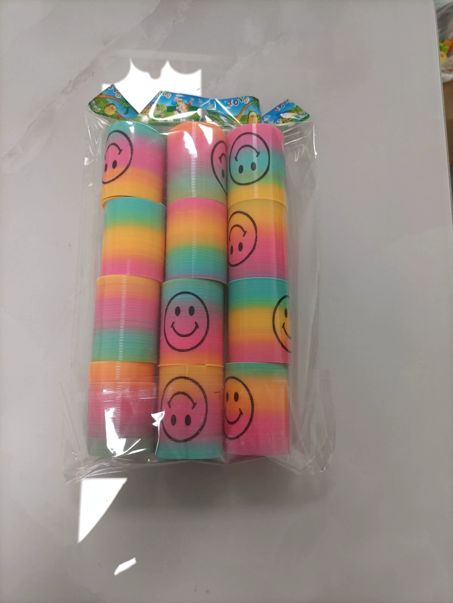 Радужная маленькая Slinky, разнообразная башня, красочное эластичное кольцо, игрушка, ностальгия, опт