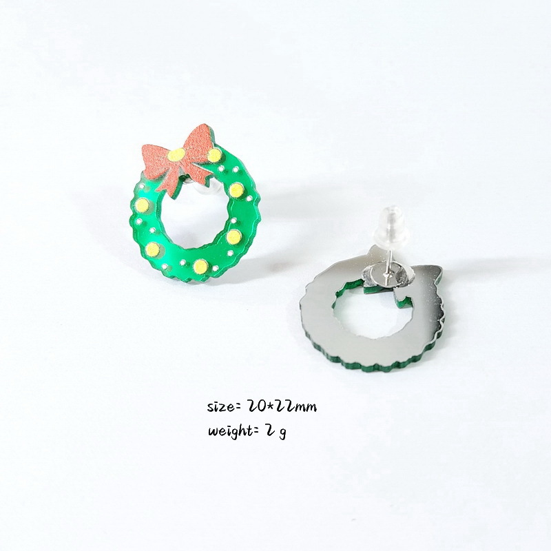 Cartoon Style Animal Letter Arylic Women's Ear Studs 1 Pair display picture 9