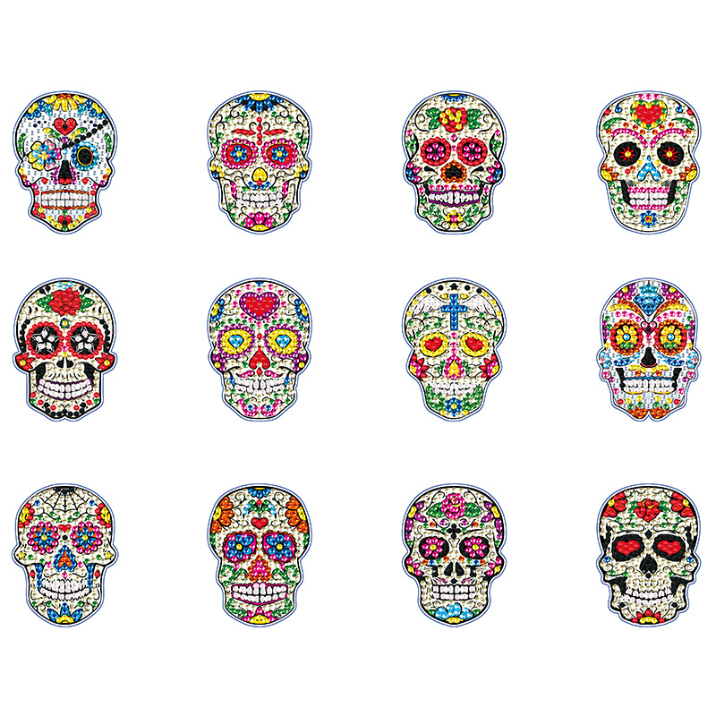 Transfronterizo Amazon creativo refrigerador pegatinas 5D completo di di dibujos animados pegatinas magneticas al por mayor pegatinas magneticas taladro de cristal