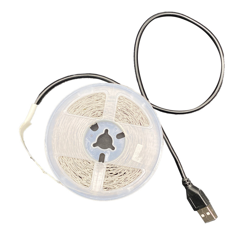 E-Commerce USB Light Strip 2835 White Light Warm White 1.3m Light 5V Light Strip Low Voltage Light Strip Power Bank Light
