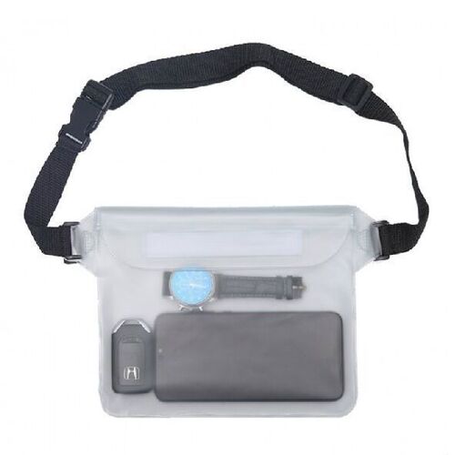 Large mobile phone waterproof bag rafting diagonal waterproof waist bag swimming water park pvc mobile phone case transparent wholesale