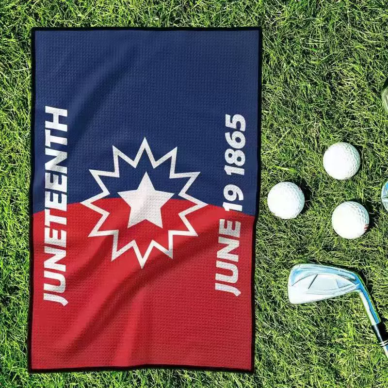 【高尔夫运动毛巾】超细纤维华夫格材质数码印花吸水耐脏不易掉毛