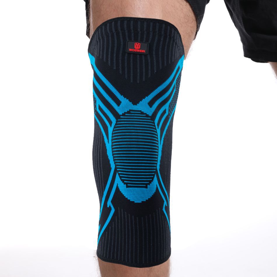 Deportes de verano rótula saltar cuerda alargada nylon delgada correr baloncesto hombres y mujeres profesional antideslizante rodilla manga protectora