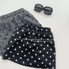 儿童韩版半身裙2024秋冬新款宝宝时髦百搭圆点短裙女童防走光裙裤
