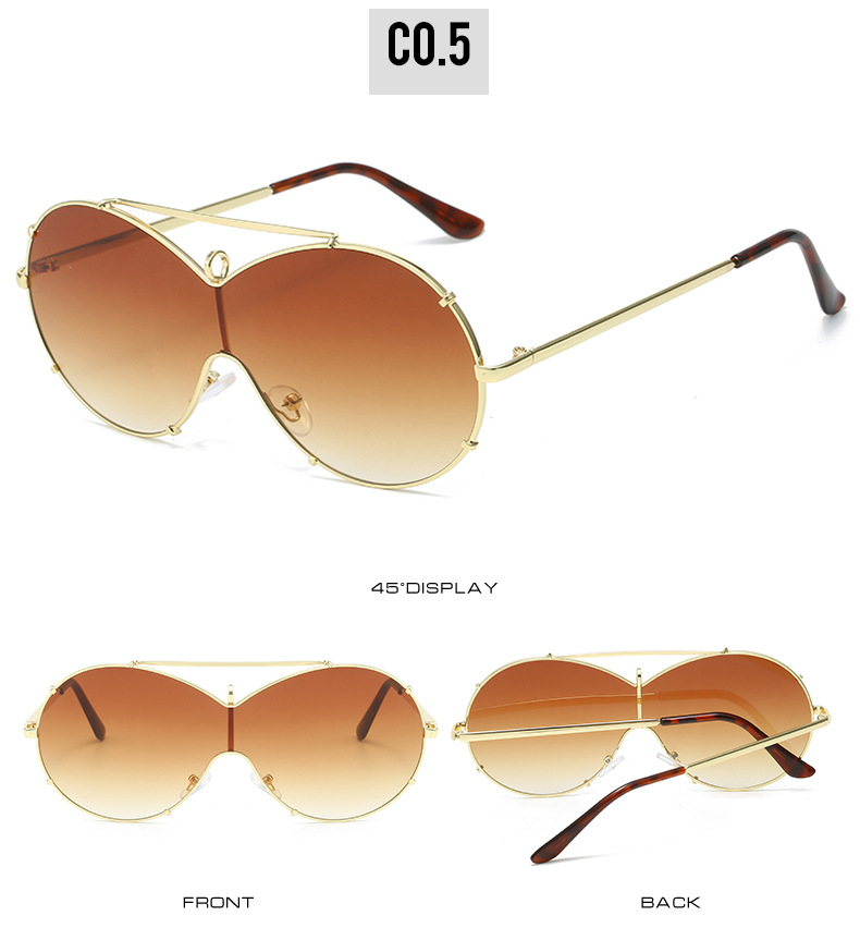 Ig Style Simple Style Solid Color Pc Special-shaped Mirror Full Frame Women's Sunglasses display picture 10