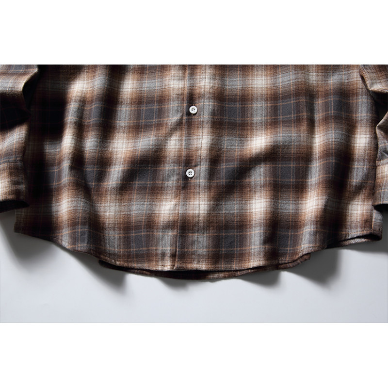 하이 퀄리티 그라인드 원사 염색 유료 셔츠 CS63