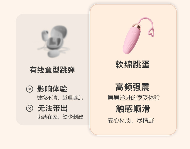Wearable Egg Vibrator with App Control, Silicone, Quiet Remote Training Toy, Pink — detail image 4